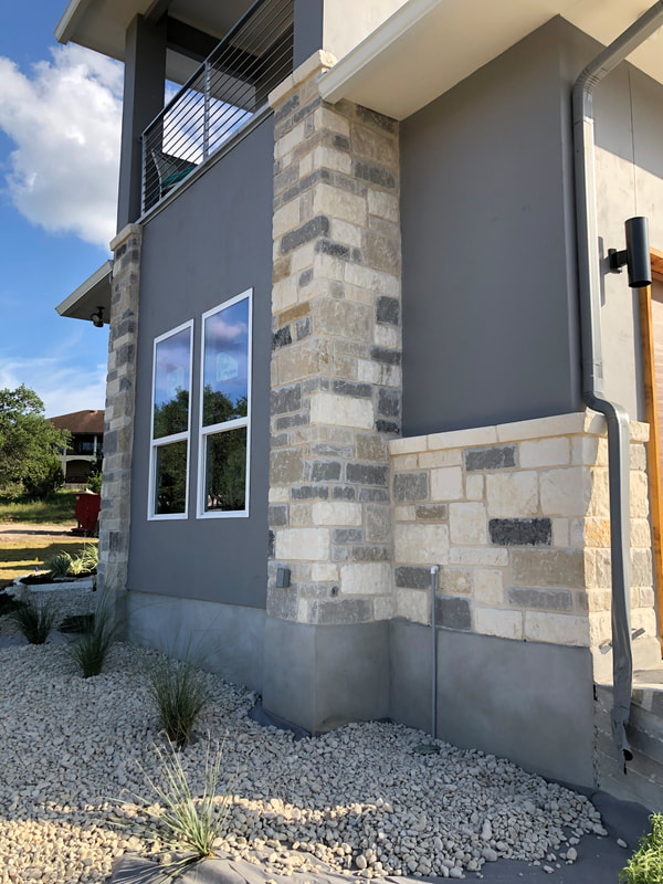 Gray and White Ledgestone Mix Limestone