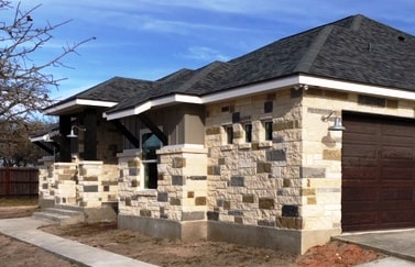 Lueders Gray Ledgestone Rock House